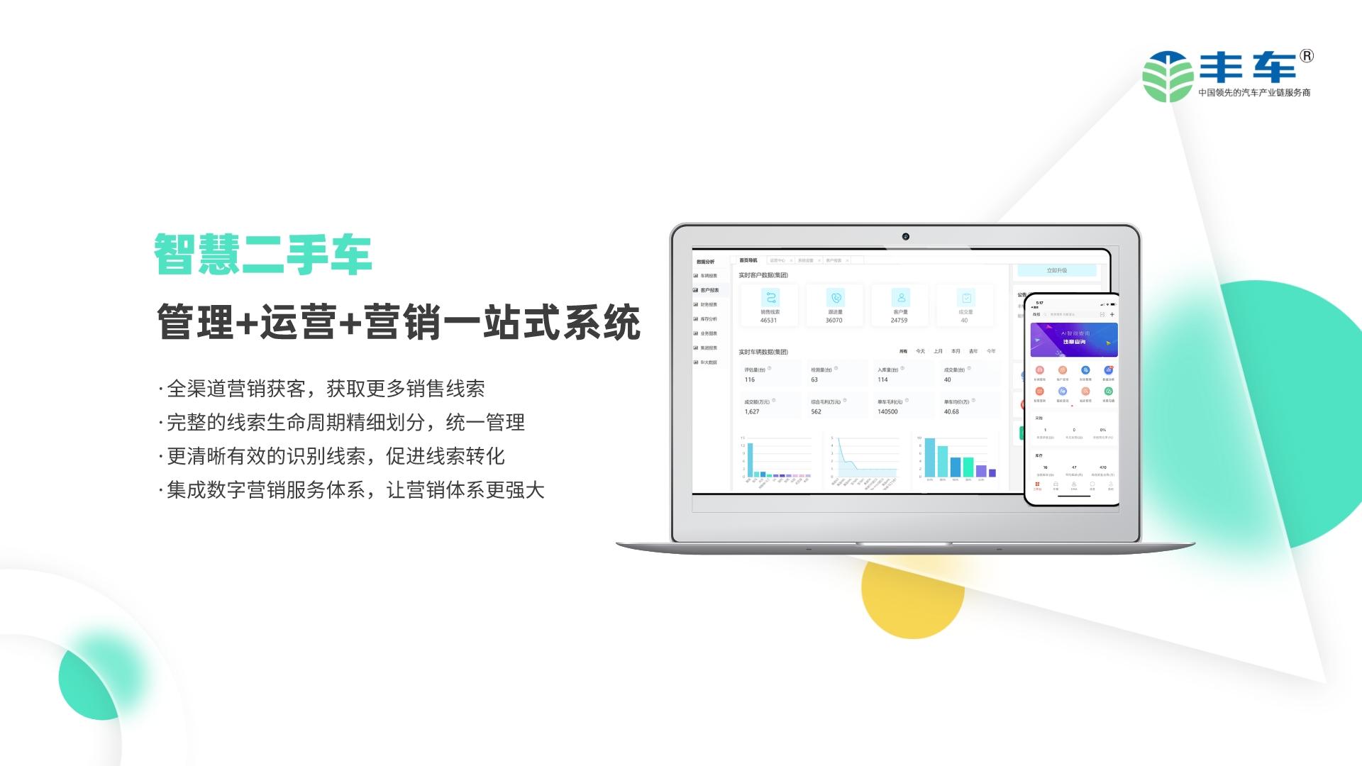 丰车智慧二手车管理系统图片